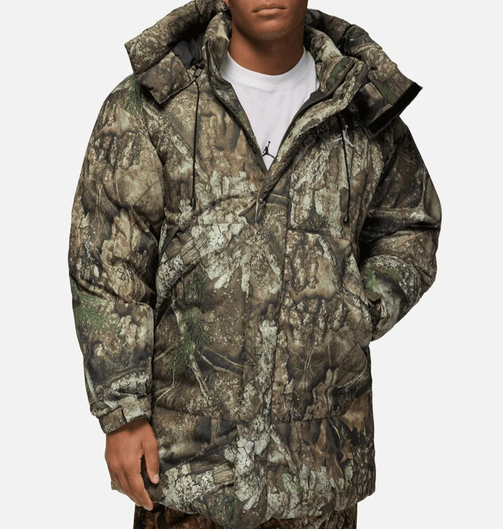 Jordan Flight Therma-Fit Down Parka Real Tree Camo IB4517-222 size Small Men's